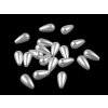 Wachsperlen aus Kunststoff Glance Tropfen 8 x 16 mm (Varianta weiß, Balení 10 g)