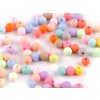Kunststoffperlen matt, gummierte Oberfläche, Ø 6 mm (Varianta Mix, Balení 20 g)