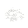 Glasperlen geschliffen, Ø 4 mm (Varianta 1 weiß, Balení 5 g)