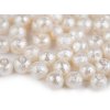 Glaswachsperlen gerippt, Ø 4 mm (Varianta 1 weiß, Balení 20 g)