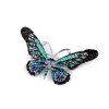 Brosche mit geschliffenen Steinchen Schmetterling (Varianta türkis, Balení 1 Stück)