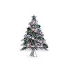 Brosche mit geschliffenen Steinchen Weihnachtsbaum (Varianta 1 platine AB, Balení 1 Stück)
