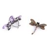 Brosche mit geschliffenen Steinchen Libelle (Varianta 1 hellviolett, Balení 1 Stück)