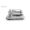 Brosche Nähmaschine (Varianta 1 schwarz silber, Balení 1 Stück)