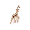Brosche mit geschliffenen Steinchen Giraffe (Varianta 1 gold, Balení 1 Stück)