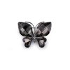 Brosche mit geschliffenen Steinchen Schmetterling (Varianta 2 Anthrazit silber, Balení 1 Stück)