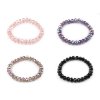 Armband mit geschliffenen Perlen mit AB-Effekt, elastisch (Varianta 2 puderig AB, Balení 1 Stück)