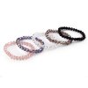 Armband mit geschliffenen Perlen mit AB-Effekt, elastisch (Varianta 2 puderig AB, Balení 1 Stück)