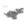 Brosche mit geschliffenen Steinchen Hund (Varianta 1 Crystal, Balení 1 Stück)