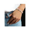 Armband elastisch mit geschliffenen Perlen (Varianta 1 Hellrosa, Balení 1 Stück)