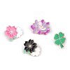 Brosche/Pin Blume, Vierblatt (Varianta 1 pink Blüten, Balení 1 Stück)