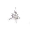 Brosche mit geschliffenen Steinchen Ballerina (Varianta 1 Crystal AB, Balení 1 Stück)