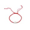 Shamballa-Armband mit Perle (Varianta 1 rot Platine, Balení 1 Stück)