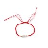 Shamballa-Armband mit Perle (Varianta 1 rot Platine, Balení 1 Stück)