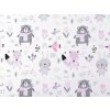 Baumwollstoff/Leinwand Bär, Mäuschen (Varianta 1 (1002t) weiß Maus, Balení 1 m)