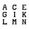 Aufbügler Buchstaben (Varianta 1 "A" schwarz, Balení 1 Stück)