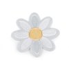 Großer Aufbügler Applikation Blume (Varianta 1 weiß, Balení 1 Stück)