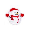 Aufbügler Schneemann (Varianta 1 weiß rot, Balení 10 Stück)
