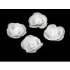 Textilblume Rose, Ø 3 cm (Varianta 1 weiß, Balení 10 Stück)