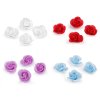 Textilblume Rose, Ø 3 cm (Varianta 1 weiß, Balení 10 Stück)