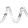 Weihnachtsband metallisch Flocken, Breite 10 mm (Varianta 1 Silber, Balení 22.5 m)