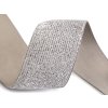 Gummiband mit Lurex Breite 40 mm (Varianta 1 weiß silber, Balení 1 m)