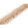 Kleidungs-/Dekopelz zum Einnähen langhaarig, Breite 6 cm (Varianta 1 hellbeige, Balení 1 m)