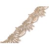 Goldene Spitze mit Lurex Breite 64 mm (Varianta dunkel-gold, Balení 1 m)