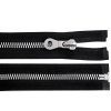 Knochenreißverschluss Nr. 8 für Jacken, Metallimitat, Länge 90 cm (Varianta schwarz, Balení 1 Stück)