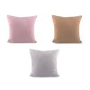 Kissenbezug einfarbig mit feinem Muster, 45 x 45 cm (Varianta 2 beige, Balení 2 Stück)