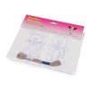Stickvorlage für Kinder mit vorgedrucktem Motiv, 2 Stk. (Varianta 1 Siehe Abbildung, Balení 1 Tüte)