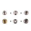 Metalldruckknöpfe (AM6) für dicke Stoffe, Ø 15 mm, lose (Varianta 1 Nickel, Balení 100 Stück)