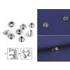 Metalldruckknöpfe (AM6) für dicke Stoffe, Ø 15 mm, lose (Varianta 1 Nickel, Balení 100 Stück)