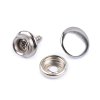 Metalldruckknöpfe zum Verschrauben Ø 15 mm (Varianta Nickel, Balení 50 Set)