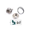 Metalldruckknöpfe zum Verschrauben Ø 15 mm (Varianta Nickel, Balení 50 Set)