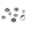 Metalldruckknöpfe für mitteldicke Stoffe, Ø 15 mm, aus rostfreiem Stahl (Varianta 1 Nickel, Balení 50 Set)