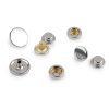 Doppelseitige Metalldruckknöpfe für dicke Stoffe, Ø 15 mm, Edelstahl (Varianta 1 Nickel, Balení 50 Set)