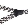 Hosenträger Klavier Breite 4 cm Länge 120 cm (Varianta 1 weiß schwarz, Balení 1 Stück)