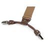 Hosenträger mit Doppel-Clip, Breite 3,5 cm, Länge 120 cm, in Box (Varianta 1 beige dunkel, Balení 1 Stück)