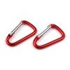 Metall Karabiner 23x29 mm (Varianta 1 rot, Balení 2 Stück)