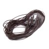 Lederstreifen Breite 2 mm, 95 cm (Varianta 1 (3) dunkelbraun, Balení 20 Stück)