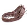 Lederstreifen Breite 2 mm, 95 cm (Varianta 1 (3) dunkelbraun, Balení 20 Stück)
