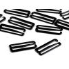 Haken und Gurtschieber für Unterwäsche Breite 25 mm metallisch (Varianta 4 schwarz Haken, Balení 4 Stück)