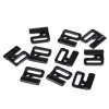 Verschluss für Bikini Breite 20 mm, Kunststoff (Varianta 2 schwarz, Balení 5 Paar)