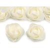 Textilblume Rose, Ø 3,5 cm (Varianta 1 weiß, Balení 4 Stück)