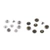 Metalldruckknöpfe für mitteldicke Stoffe, Ø 10 mm (Varianta 1 Nickel, Balení 50 Set)