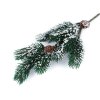 Künstliche Fichte mit Zapfen mit Reif bedeckt kleiner (Varianta 2 Grün, Balení 1 Stück)