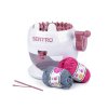 Strickmühle/Strickmaschine für einfaches Stricken mittelgroß (Varianta weiß, Balení 1 Set)