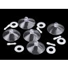 Saugnapf / Saugknopf mit Sicherung für Dekorationen Ø40 mm (Varianta Transparent, Balení 5 Set)