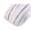 Spiralreißverschluss Nr. 5 regenbogenfarbig, Meterware (Varianta weiß, Balení 1 m)